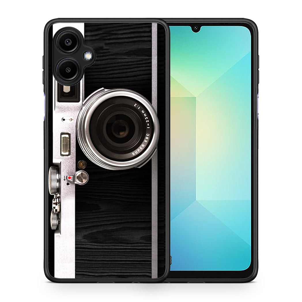 Θήκη Samsung Galaxy A06 Emily In Paris από τη Smartfits με σχέδιο στο πίσω μέρος και μαύρο περίβλημα | Samsung Galaxy A06 Emily In Paris case with colorful back and black bezels