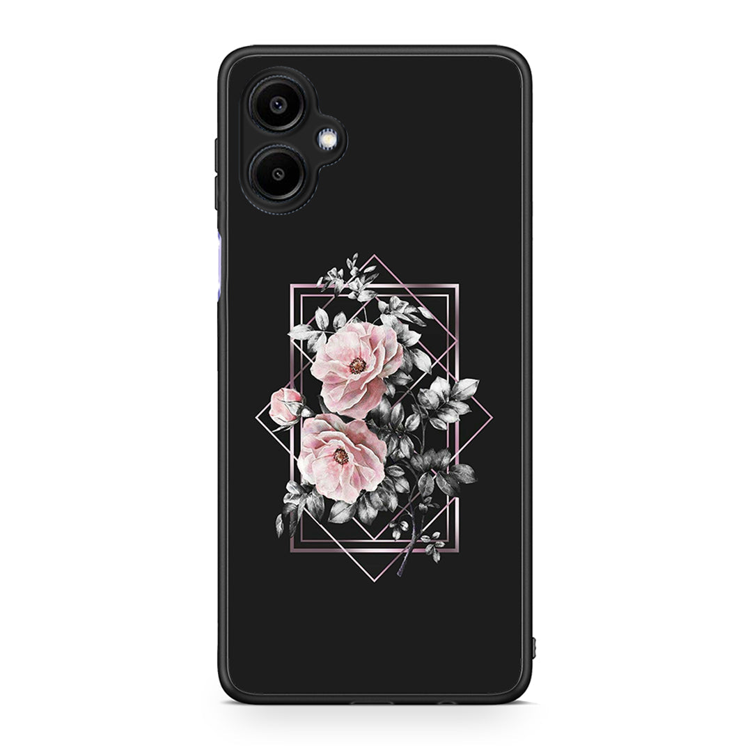 4 - Samsung Galaxy A06 Frame Flower case, cover, bumper