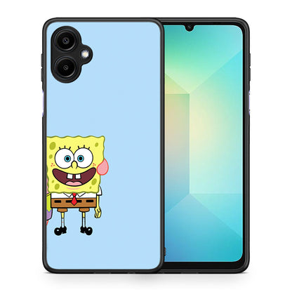 Θήκη Samsung Galaxy A06 Friends Bob από τη Smartfits με σχέδιο στο πίσω μέρος και μαύρο περίβλημα | Samsung Galaxy A06 Friends Bob case with colorful back and black bezels
