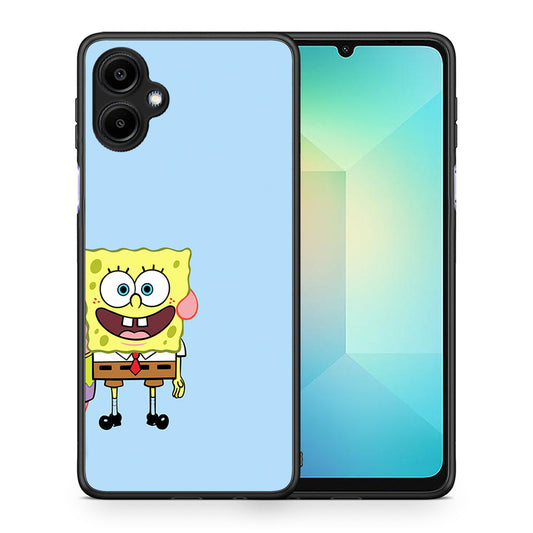 Θήκη Samsung Galaxy A06 Friends Bob από τη Smartfits με σχέδιο στο πίσω μέρος και μαύρο περίβλημα | Samsung Galaxy A06 Friends Bob case with colorful back and black bezels