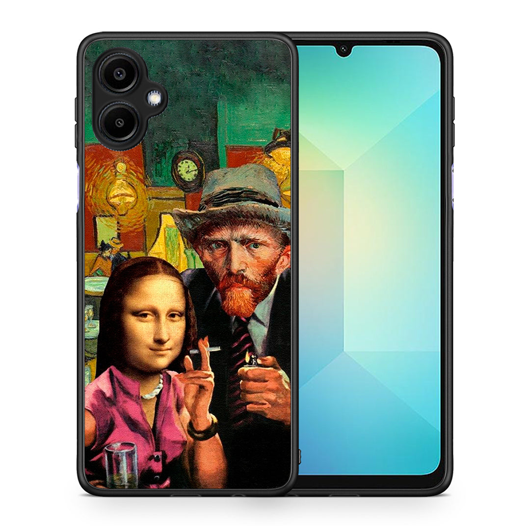 Θήκη Samsung Galaxy A06 Funny Art από τη Smartfits με σχέδιο στο πίσω μέρος και μαύρο περίβλημα | Samsung Galaxy A06 Funny Art case with colorful back and black bezels