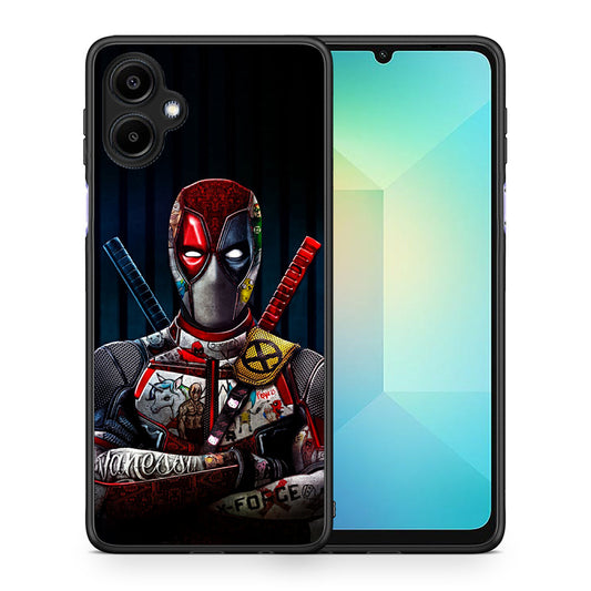 Θήκη Samsung Galaxy A06 Funny Guy από τη Smartfits με σχέδιο στο πίσω μέρος και μαύρο περίβλημα | Samsung Galaxy A06 Funny Guy case with colorful back and black bezels