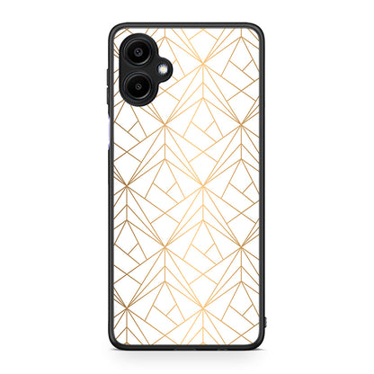 111 - Samsung Galaxy A06 Luxury White Geometric case, cover, bumper