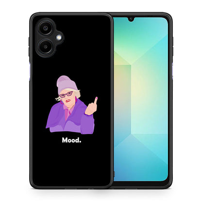 Θήκη Samsung Galaxy A06 Grandma Mood Black από τη Smartfits με σχέδιο στο πίσω μέρος και μαύρο περίβλημα | Samsung Galaxy A06 Grandma Mood Black case with colorful back and black bezels