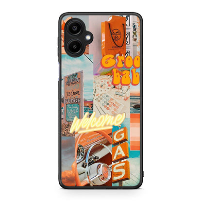 Samsung Galaxy A06 Groovy Babe Θήκη Αγίου Βαλεντίνου από τη Smartfits με σχέδιο στο πίσω μέρος και μαύρο περίβλημα | Smartphone case with colorful back and black bezels by Smartfits
