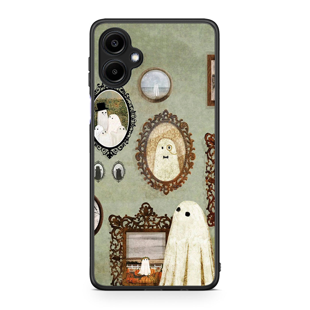 Samsung Galaxy A06 Halloween Ghost Season Θήκη από τη Smartfits με σχέδιο στο πίσω μέρος και μαύρο περίβλημα | Smartphone case with colorful back and black bezels by Smartfits