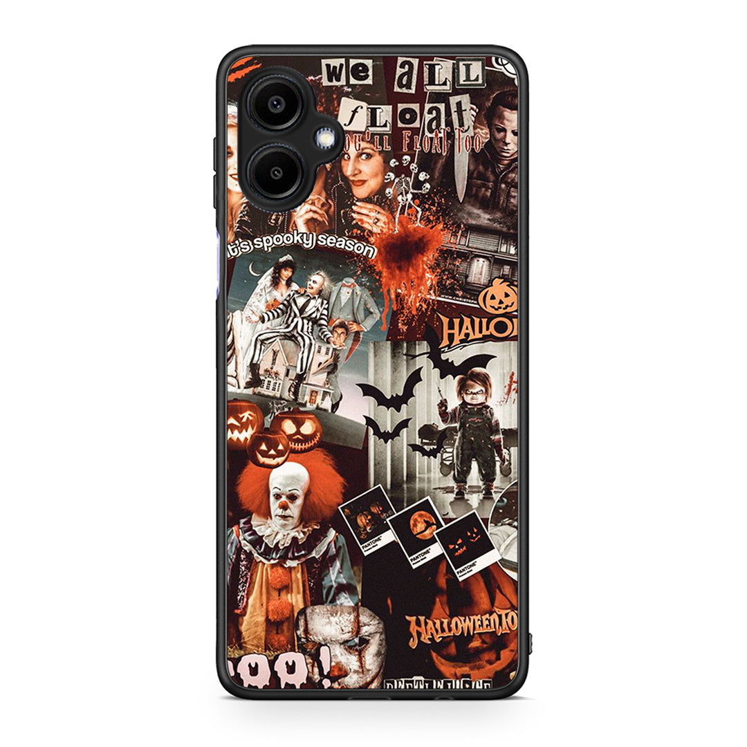 Samsung Galaxy A06 Halloween Spooky Season Θήκη από τη Smartfits με σχέδιο στο πίσω μέρος και μαύρο περίβλημα | Smartphone case with colorful back and black bezels by Smartfits