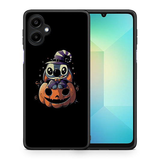 Θήκη Samsung Galaxy A06 Halloween Stitch από τη Smartfits με σχέδιο στο πίσω μέρος και μαύρο περίβλημα | Samsung Galaxy A06 Halloween Stitch case with colorful back and black bezels