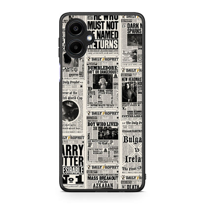 Samsung Galaxy A06 Harry Paper θήκη από τη Smartfits με σχέδιο στο πίσω μέρος και μαύρο περίβλημα | Smartphone case with colorful back and black bezels by Smartfits