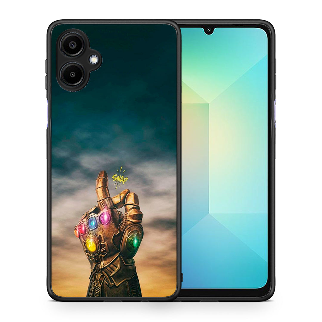 Θήκη Samsung Galaxy A06 Infinity Snap από τη Smartfits με σχέδιο στο πίσω μέρος και μαύρο περίβλημα | Samsung Galaxy A06 Infinity Snap case with colorful back and black bezels