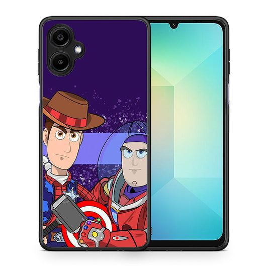 Θήκη Samsung Galaxy A06 Infinity Story από τη Smartfits με σχέδιο στο πίσω μέρος και μαύρο περίβλημα | Samsung Galaxy A06 Infinity Story case with colorful back and black bezels