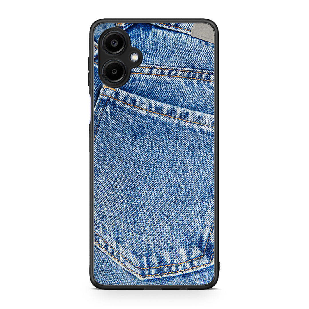 Samsung Galaxy A06 Jeans Pocket θήκη από τη Smartfits με σχέδιο στο πίσω μέρος και μαύρο περίβλημα | Smartphone case with colorful back and black bezels by Smartfits