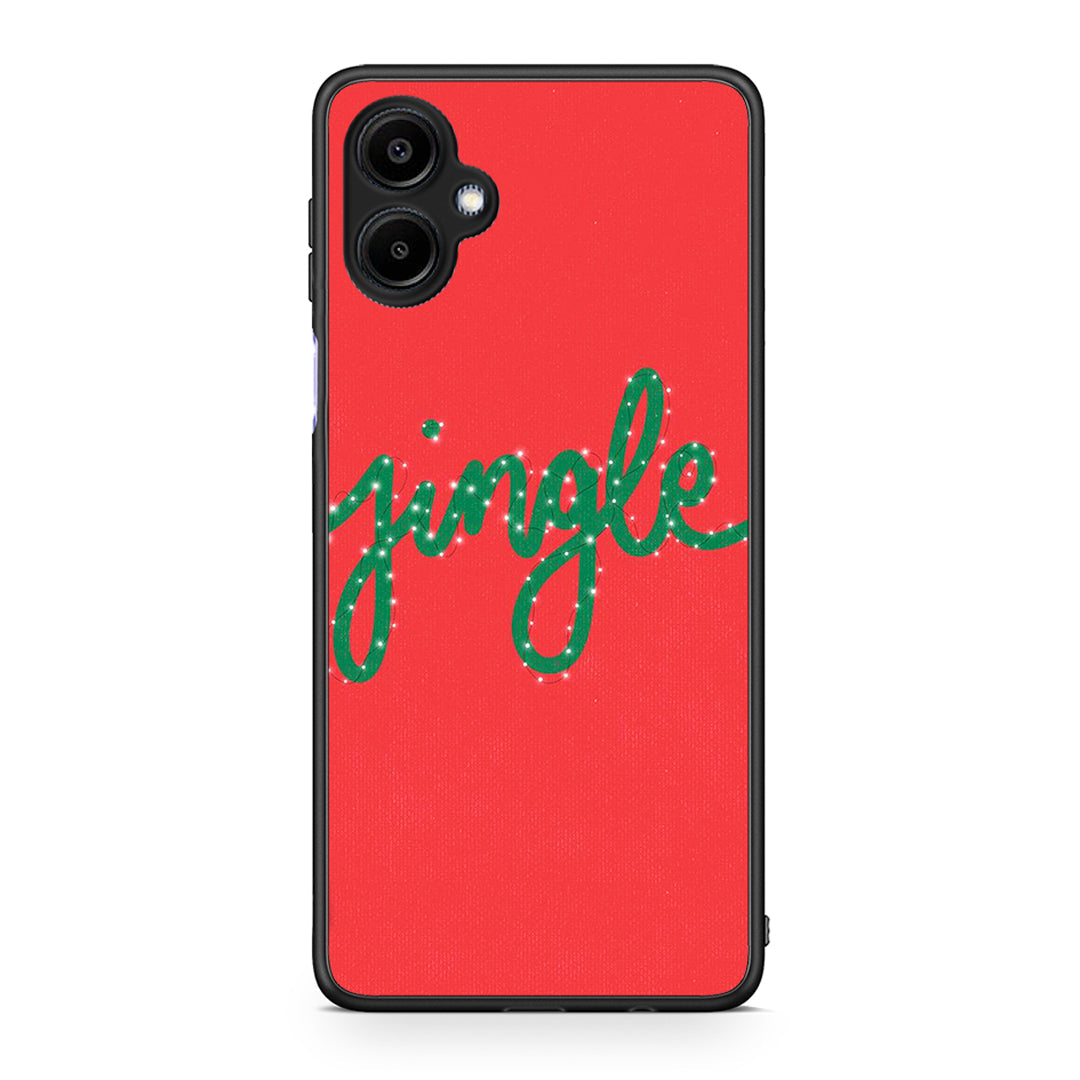 Samsung Galaxy A06 Jingle Xmas θήκη από τη Smartfits με σχέδιο στο πίσω μέρος και μαύρο περίβλημα | Smartphone case with colorful back and black bezels by Smartfits