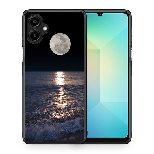 Θήκη Samsung Galaxy A06 Moon Landscape από τη Smartfits με σχέδιο στο πίσω μέρος και μαύρο περίβλημα | Samsung Galaxy A06 Moon Landscape case with colorful back and black bezels