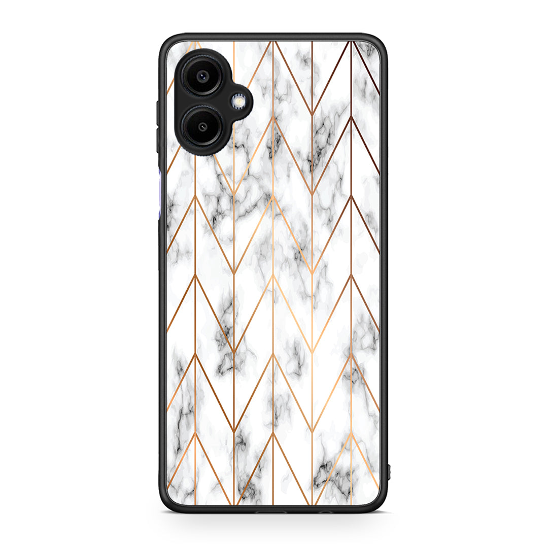 44 - Samsung Galaxy A06 Gold Geometric Marble case, cover, bumper