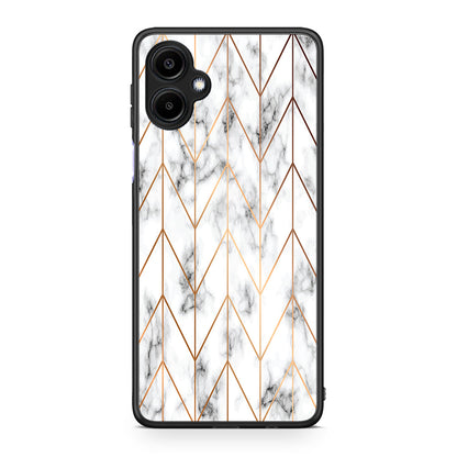44 - Samsung Galaxy A06 Gold Geometric Marble case, cover, bumper