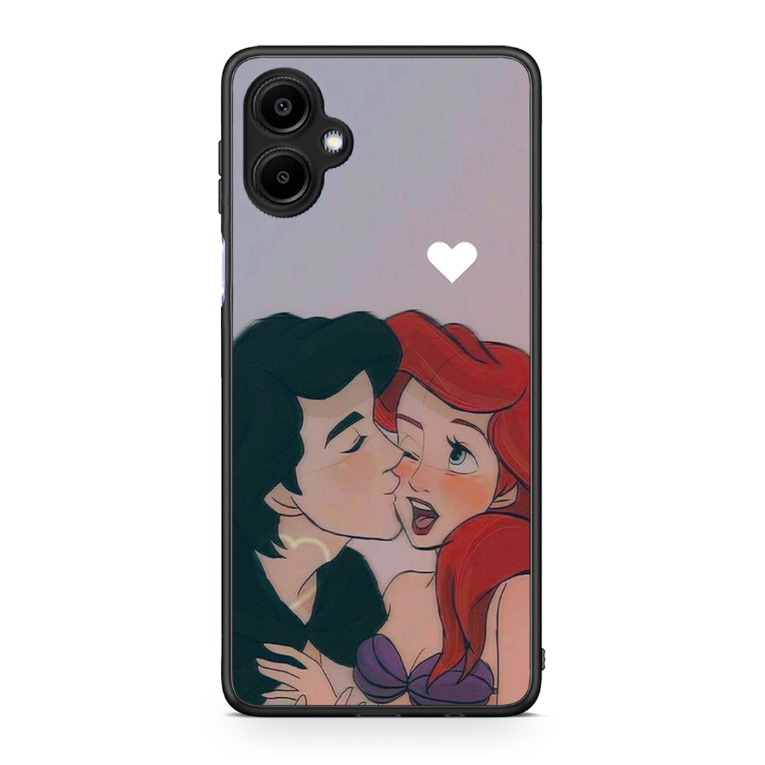 Samsung Galaxy A06 Mermaid Love Θήκη Αγίου Βαλεντίνου από τη Smartfits με σχέδιο στο πίσω μέρος και μαύρο περίβλημα | Smartphone case with colorful back and black bezels by Smartfits