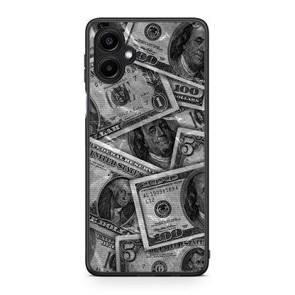 Samsung Galaxy A06 Money Dollars θήκη από τη Smartfits με σχέδιο στο πίσω μέρος και μαύρο περίβλημα | Smartphone case with colorful back and black bezels by Smartfits