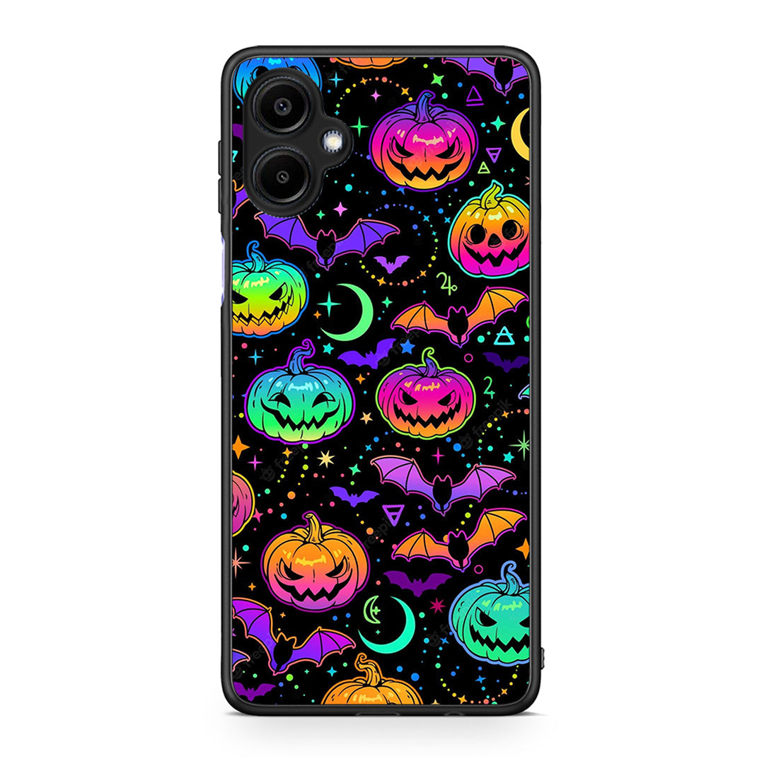 Samsung Galaxy A06 Neon Halloween θήκη από τη Smartfits με σχέδιο στο πίσω μέρος και μαύρο περίβλημα | Smartphone case with colorful back and black bezels by Smartfits
