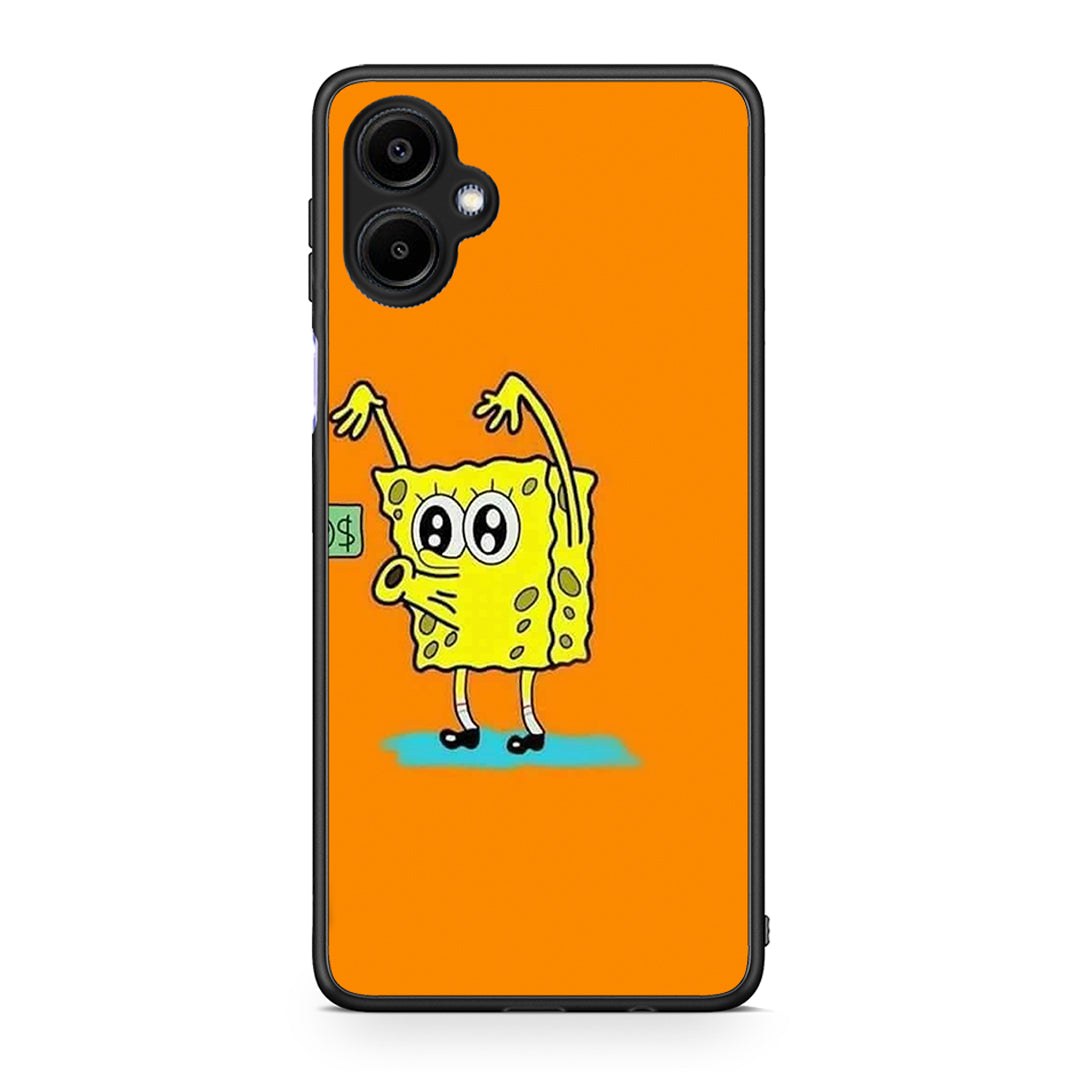 Samsung Galaxy A06 No Money 2 Θήκη Αγίου Βαλεντίνου από τη Smartfits με σχέδιο στο πίσω μέρος και μαύρο περίβλημα | Smartphone case with colorful back and black bezels by Smartfits