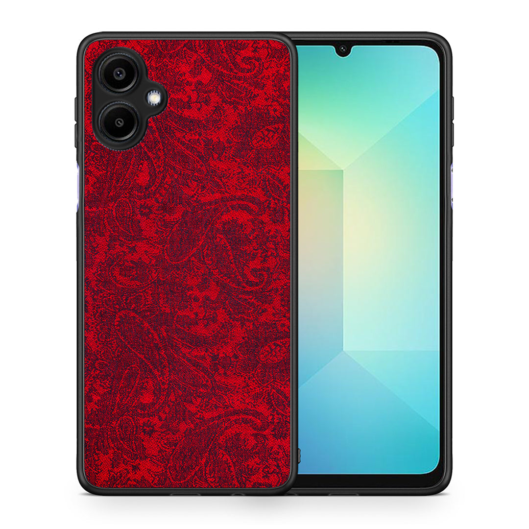 Θήκη Samsung Galaxy A06 Paisley Cashmere από τη Smartfits με σχέδιο στο πίσω μέρος και μαύρο περίβλημα | Samsung Galaxy A06 Paisley Cashmere case with colorful back and black bezels