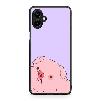 Samsung Galaxy A06 Pig Love 2 Θήκη Αγίου Βαλεντίνου από τη Smartfits με σχέδιο στο πίσω μέρος και μαύρο περίβλημα | Smartphone case with colorful back and black bezels by Smartfits