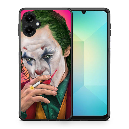 Θήκη Samsung Galaxy A06 JokesOnU PopArt από τη Smartfits με σχέδιο στο πίσω μέρος και μαύρο περίβλημα | Samsung Galaxy A06 JokesOnU PopArt case with colorful back and black bezels