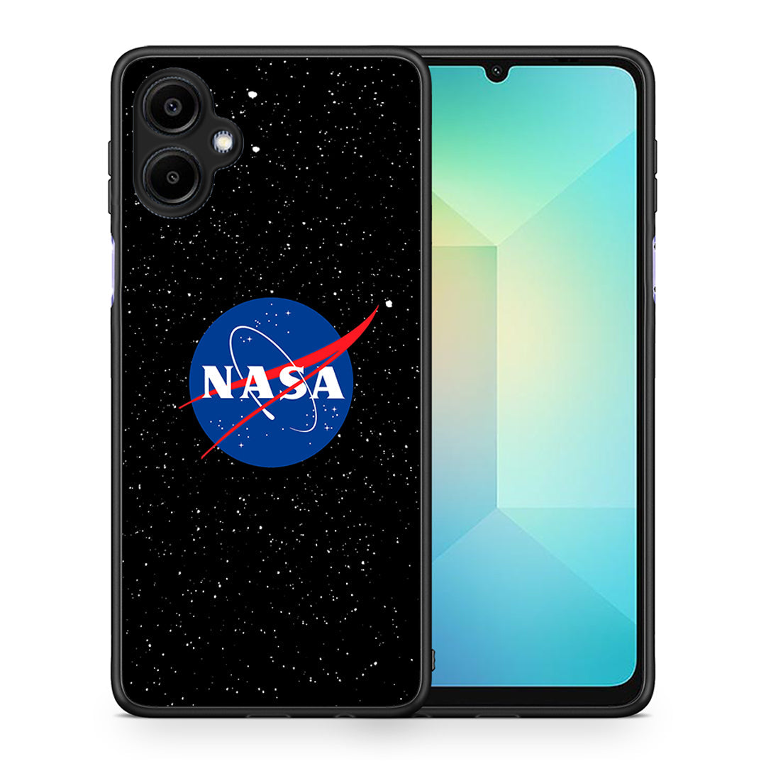 Θήκη Samsung Galaxy A06 NASA PopArt από τη Smartfits με σχέδιο στο πίσω μέρος και μαύρο περίβλημα | Samsung Galaxy A06 NASA PopArt case with colorful back and black bezels