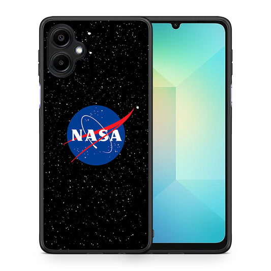 Θήκη Samsung Galaxy A06 NASA PopArt από τη Smartfits με σχέδιο στο πίσω μέρος και μαύρο περίβλημα | Samsung Galaxy A06 NASA PopArt case with colorful back and black bezels