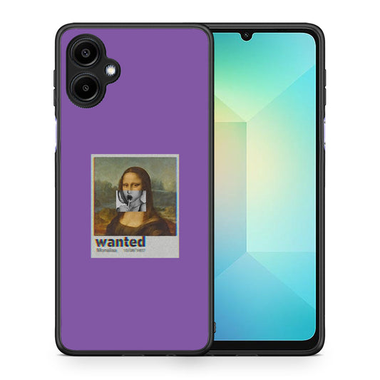 Θήκη Samsung Galaxy A06 Monalisa Popart από τη Smartfits με σχέδιο στο πίσω μέρος και μαύρο περίβλημα | Samsung Galaxy A06 Monalisa Popart case with colorful back and black bezels