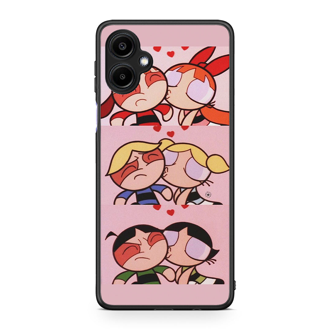 Samsung Galaxy A06 Puff Love Θήκη Αγίου Βαλεντίνου από τη Smartfits με σχέδιο στο πίσω μέρος και μαύρο περίβλημα | Smartphone case with colorful back and black bezels by Smartfits