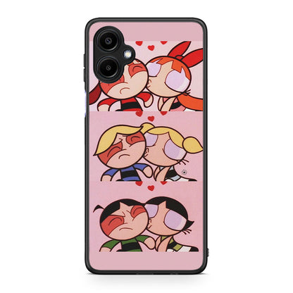 Samsung Galaxy A06 Puff Love Θήκη Αγίου Βαλεντίνου από τη Smartfits με σχέδιο στο πίσω μέρος και μαύρο περίβλημα | Smartphone case with colorful back and black bezels by Smartfits