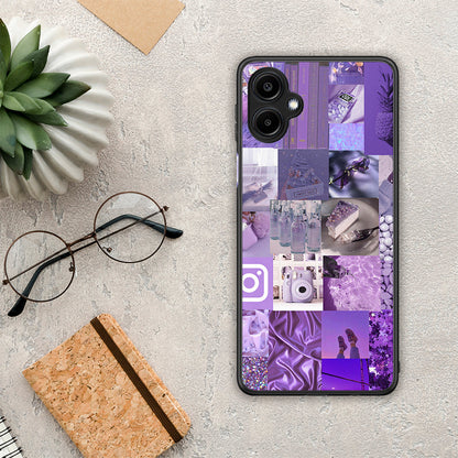 Purple Aesthetic Collage - Samsung Galaxy A06 θήκη