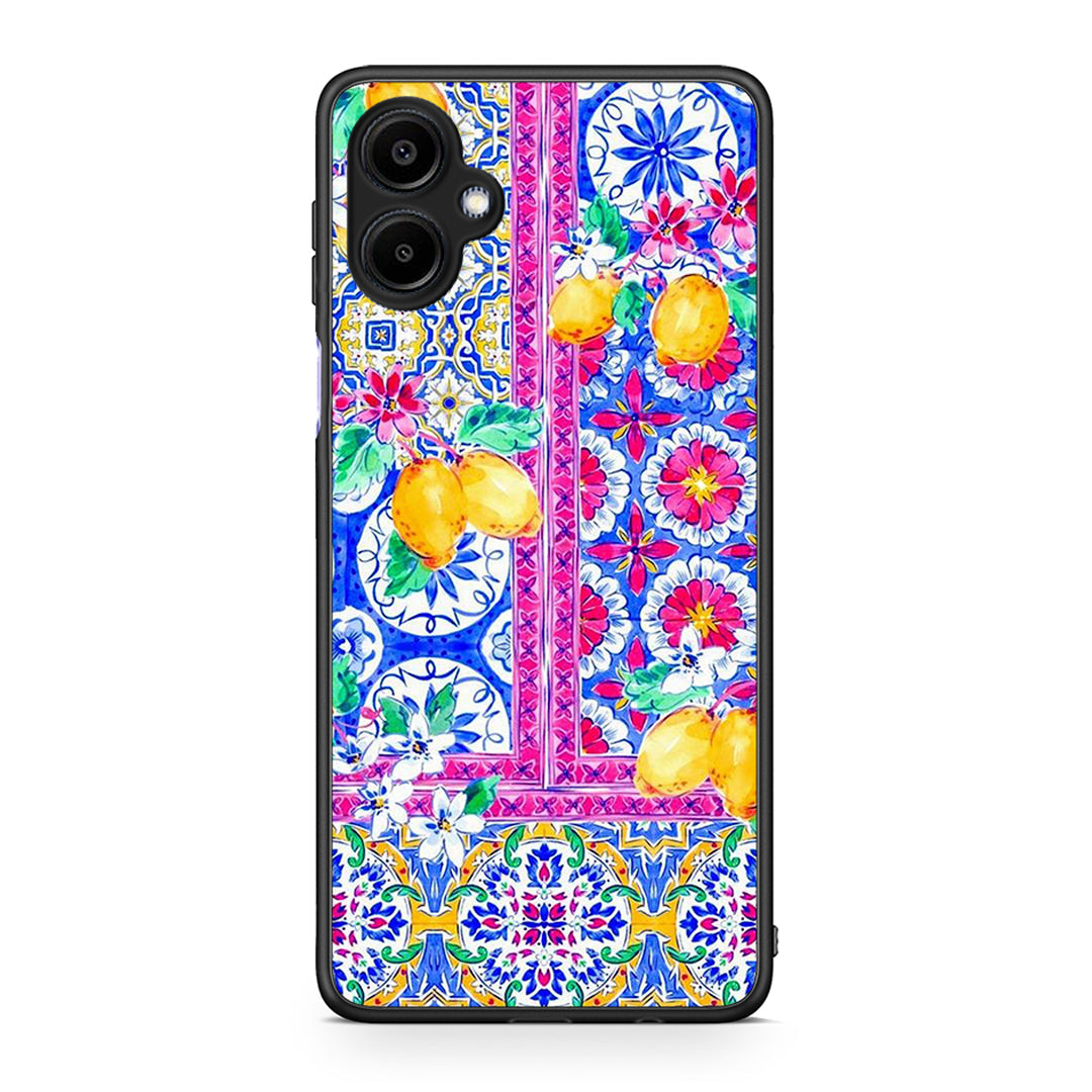 Samsung Galaxy A06 Retro Spring θήκη από τη Smartfits με σχέδιο στο πίσω μέρος και μαύρο περίβλημα | Smartphone case with colorful back and black bezels by Smartfits