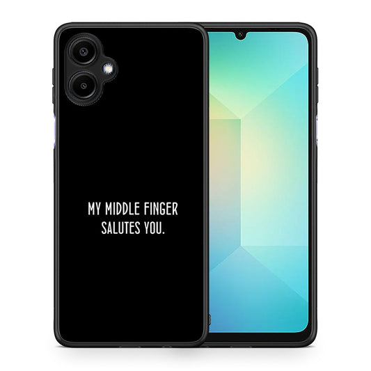 Θήκη Samsung Galaxy A06 Salute από τη Smartfits με σχέδιο στο πίσω μέρος και μαύρο περίβλημα | Samsung Galaxy A06 Salute case with colorful back and black bezels