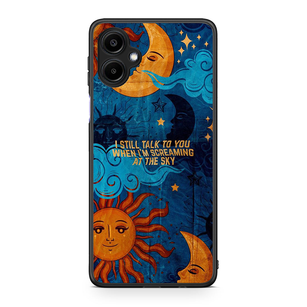Samsung Galaxy A06 Screaming Sky θήκη από τη Smartfits με σχέδιο στο πίσω μέρος και μαύρο περίβλημα | Smartphone case with colorful back and black bezels by Smartfits