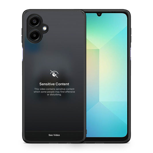 Θήκη Samsung Galaxy A06 Sensitive Content από τη Smartfits με σχέδιο στο πίσω μέρος και μαύρο περίβλημα | Samsung Galaxy A06 Sensitive Content case with colorful back and black bezels