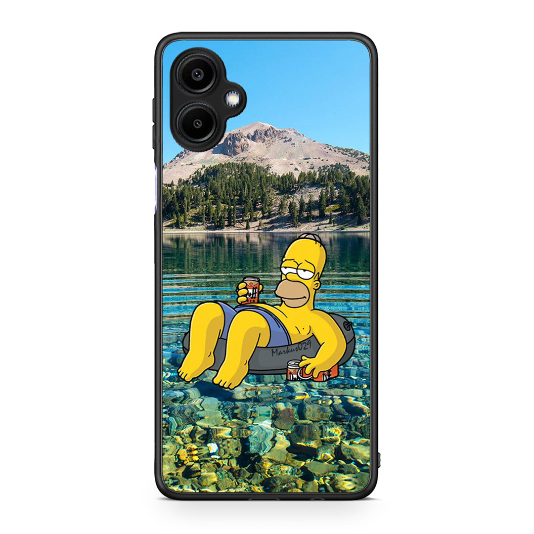Samsung Galaxy A06 Summer Happiness Θήκη από τη Smartfits με σχέδιο στο πίσω μέρος και μαύρο περίβλημα | Smartphone case with colorful back and black bezels by Smartfits
