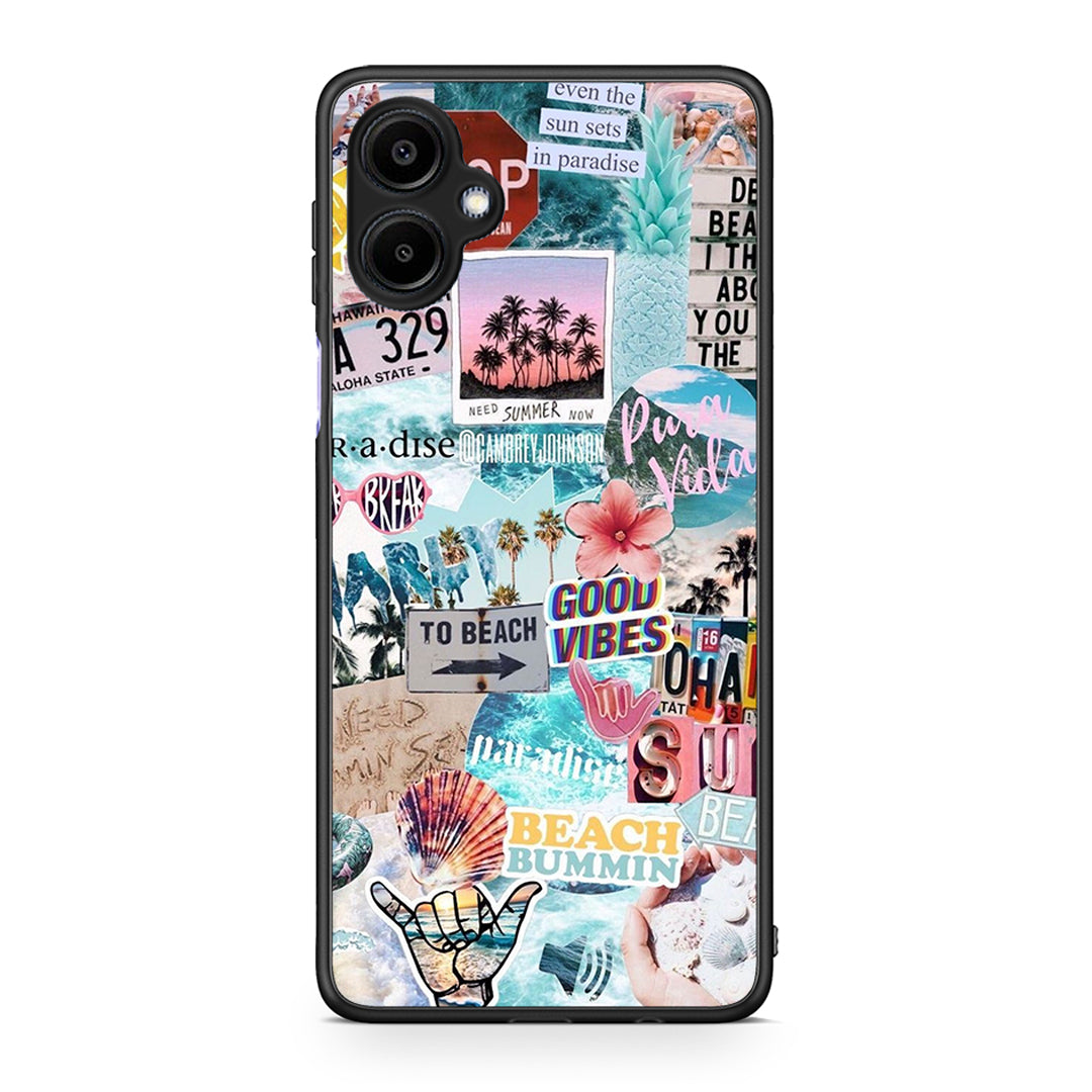 Samsung Galaxy A06 Summer Vibes Θήκη από τη Smartfits με σχέδιο στο πίσω μέρος και μαύρο περίβλημα | Smartphone case with colorful back and black bezels by Smartfits