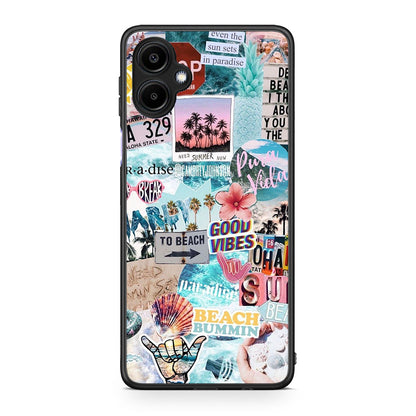 Samsung Galaxy A06 Summer Vibes Θήκη από τη Smartfits με σχέδιο στο πίσω μέρος και μαύρο περίβλημα | Smartphone case with colorful back and black bezels by Smartfits