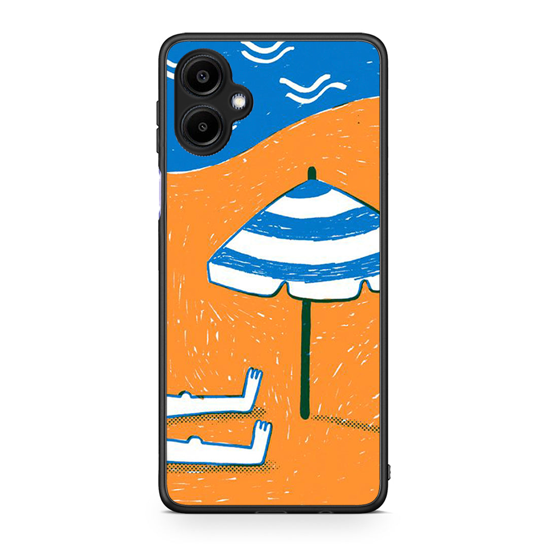 Samsung Galaxy A06 Summering Θήκη από τη Smartfits με σχέδιο στο πίσω μέρος και μαύρο περίβλημα | Smartphone case with colorful back and black bezels by Smartfits