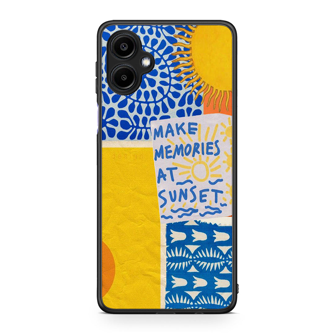 Samsung Galaxy A06 Sunset Memories Θήκη από τη Smartfits με σχέδιο στο πίσω μέρος και μαύρο περίβλημα | Smartphone case with colorful back and black bezels by Smartfits