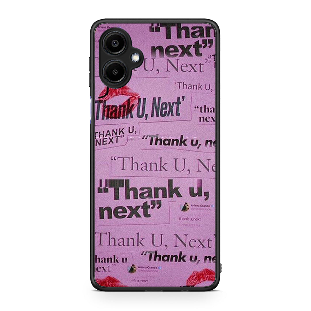Samsung Galaxy A06 Thank You Next Θήκη Αγίου Βαλεντίνου από τη Smartfits με σχέδιο στο πίσω μέρος και μαύρο περίβλημα | Smartphone case with colorful back and black bezels by Smartfits