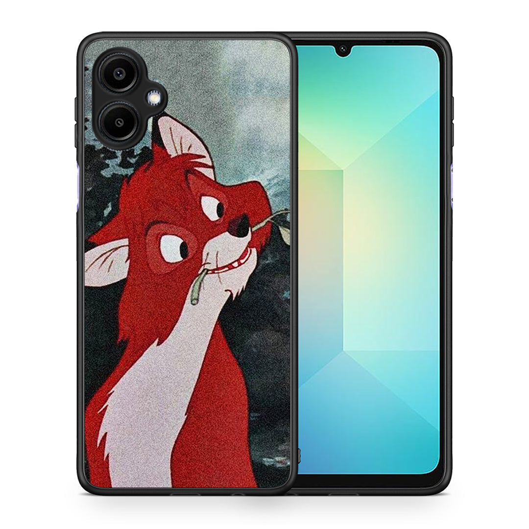 Θήκη Samsung Galaxy A06 Tod And Vixey Love 1 από τη Smartfits με σχέδιο στο πίσω μέρος και μαύρο περίβλημα | Samsung Galaxy A06 Tod And Vixey Love 1 case with colorful back and black bezels