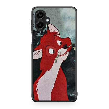 Samsung Galaxy A06 Tod And Vixey Love 1 θήκη από τη Smartfits με σχέδιο στο πίσω μέρος και μαύρο περίβλημα | Smartphone case with colorful back and black bezels by Smartfits