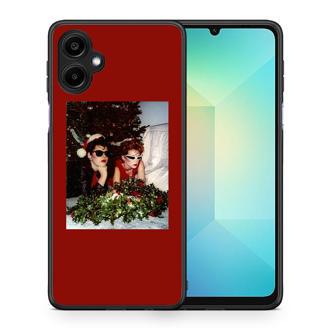 Θήκη Samsung Galaxy A06 Waiting For Xmas από τη Smartfits με σχέδιο στο πίσω μέρος και μαύρο περίβλημα | Samsung Galaxy A06 Waiting For Xmas case with colorful back and black bezels
