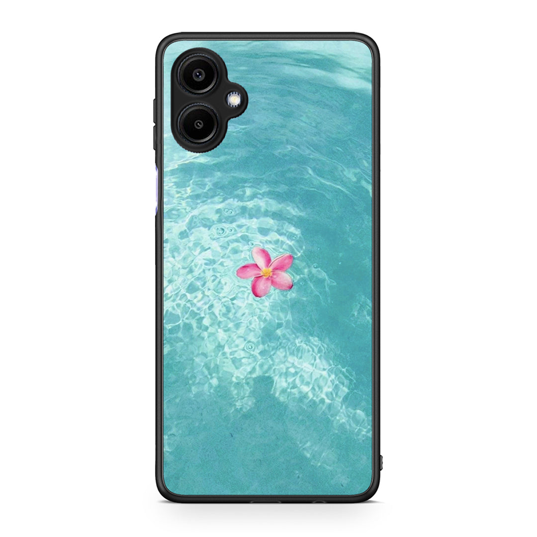 Samsung Galaxy A06 Water Flower Θήκη από τη Smartfits με σχέδιο στο πίσω μέρος και μαύρο περίβλημα | Smartphone case with colorful back and black bezels by Smartfits
