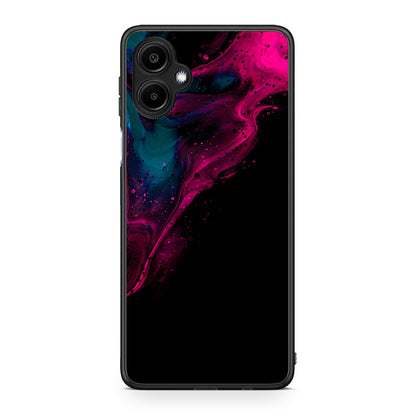 4 - Samsung Galaxy A06 Pink Black Watercolor case, cover, bumper