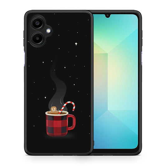 Θήκη Samsung Galaxy A06 Xmas Bathing από τη Smartfits με σχέδιο στο πίσω μέρος και μαύρο περίβλημα | Samsung Galaxy A06 Xmas Bathing case with colorful back and black bezels