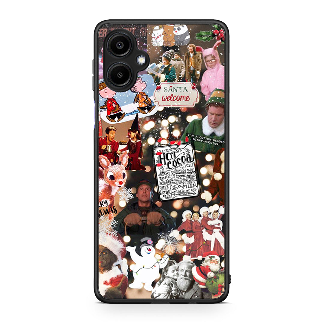 Samsung Galaxy A06 Xmas Movies θήκη από τη Smartfits με σχέδιο στο πίσω μέρος και μαύρο περίβλημα | Smartphone case with colorful back and black bezels by Smartfits